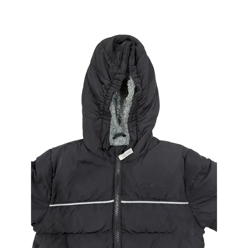 Eddie Bauer Toddler Girl 3T Sherpa Fleece Full Zip Hooded Jacket Grey